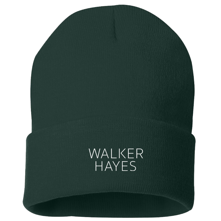 Walker Hayes Forest Green Beanie
