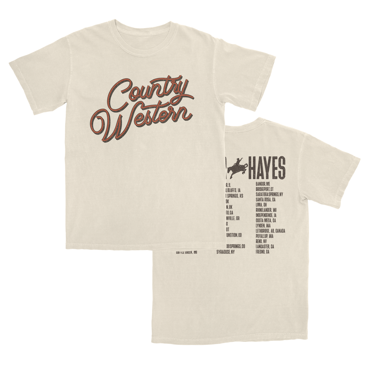 2024 Natural Country Western Tour Tee