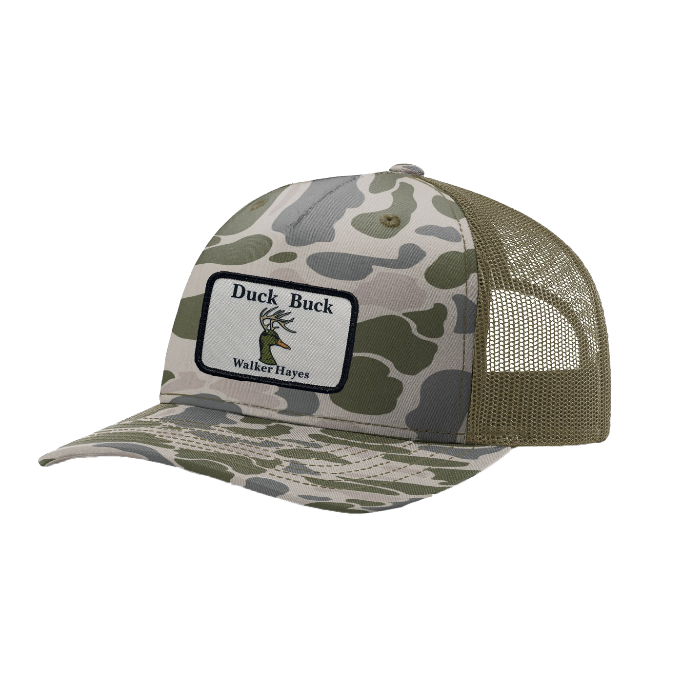 Green Duck Buck Sublimated Patch Hat